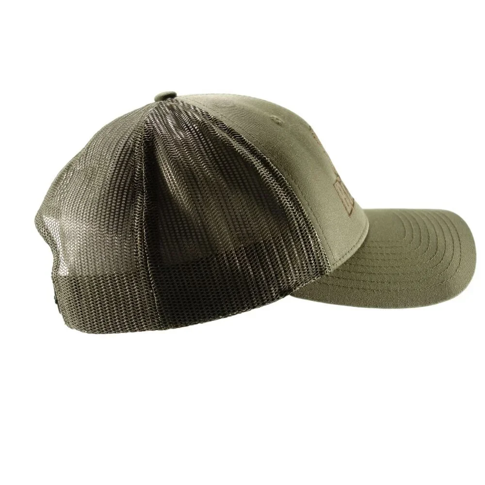 Bizz Baits Angler Fishing Embroidered‎ Green Snapback Trucker Baseball Hat Cap